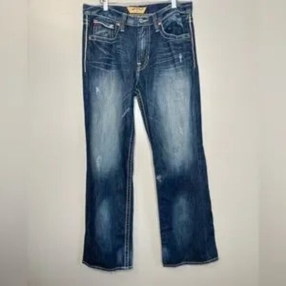 Big Star voyager loose fit distressed jeans size 34L - Picture 1 of 9